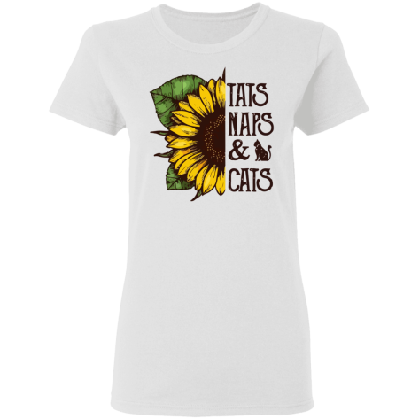 sunflower & cat shirt