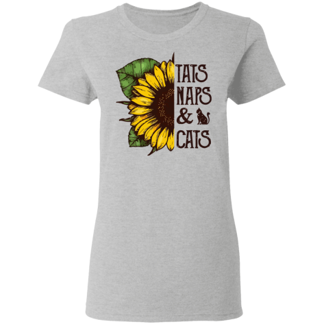 sunflower & cat shirt