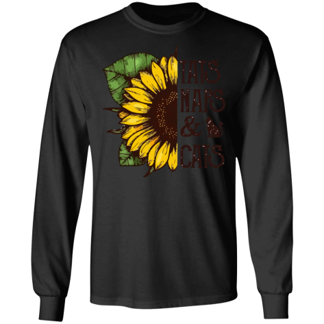 sunflower & cat shirt