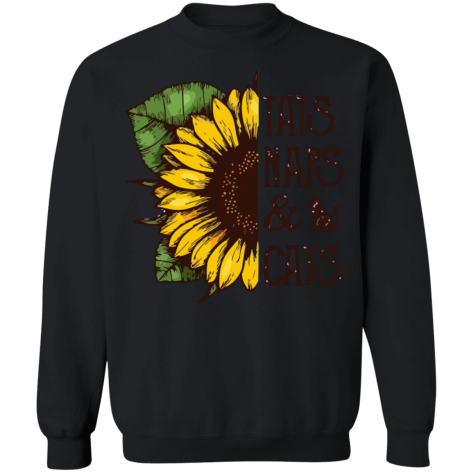 sunflower & cat shirt