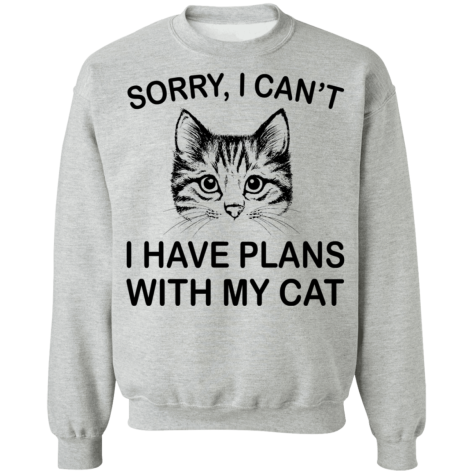 plans with cat shirt