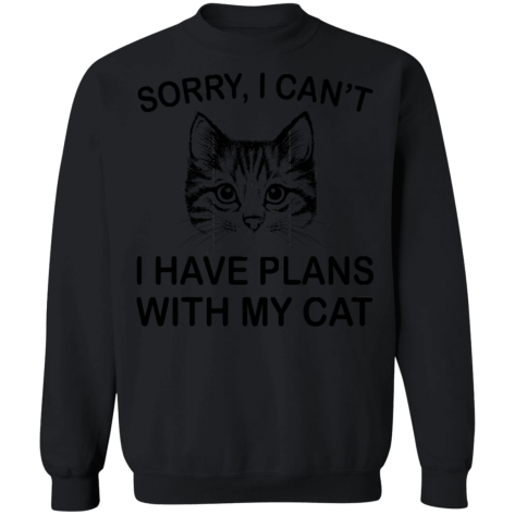 plans with cat shirt