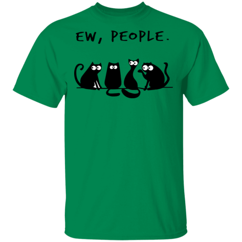 Four Black Cat Ew People Shirt